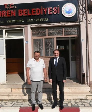 Kaymakamdan başkana ‘geçmiş olsun’ ziyareti