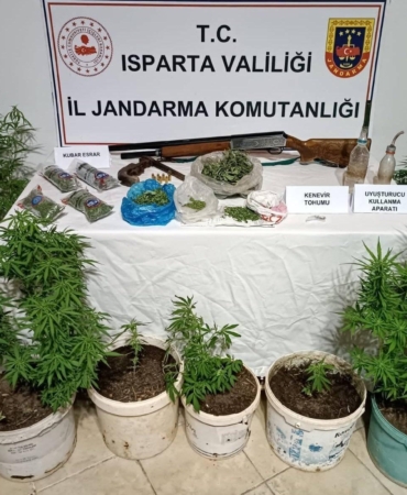 Isparta’da uyuşturucu operasyonu