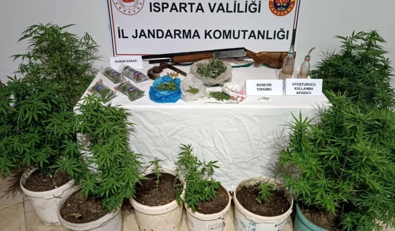 Isparta’da uyuşturucu operasyonu
