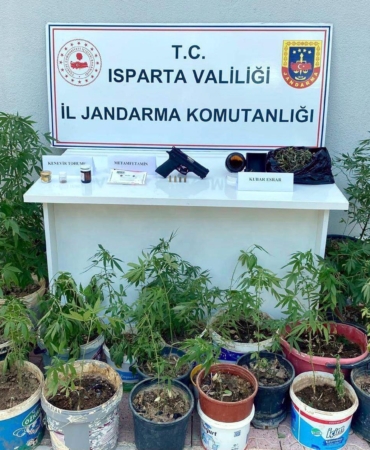 Isparta’da uyuşturucu operasyonu