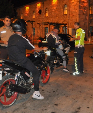 Yalvaç’ta motosiklet denetimi