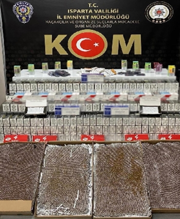 Isparta’da kaçakçılık operasyonu