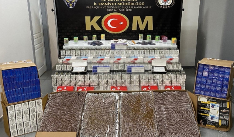 Isparta’da kaçakçılık operasyonu