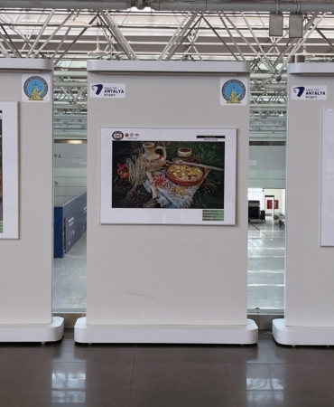 Havalimanında Anadolu lezzetlerinin görsel şöleni