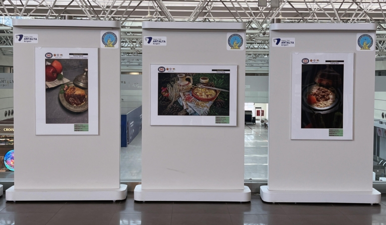 Havalimanında Anadolu lezzetlerinin görsel şöleni