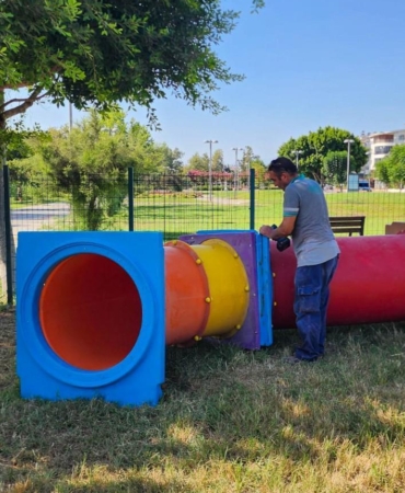 Köpek Eğitim Parkı’na yeni parkurlar