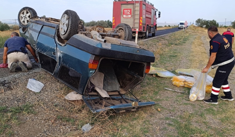 Sandıklı’da kaza: 1 yaralı