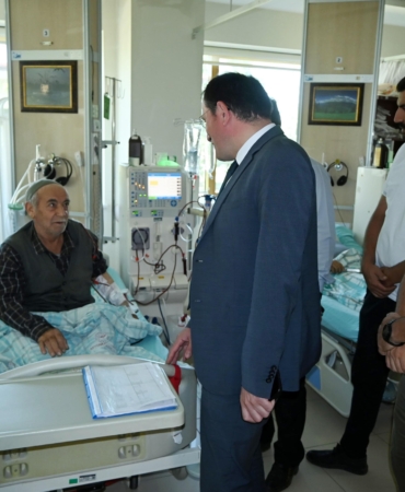 Kaymakam Türker’den hastane ziyareti