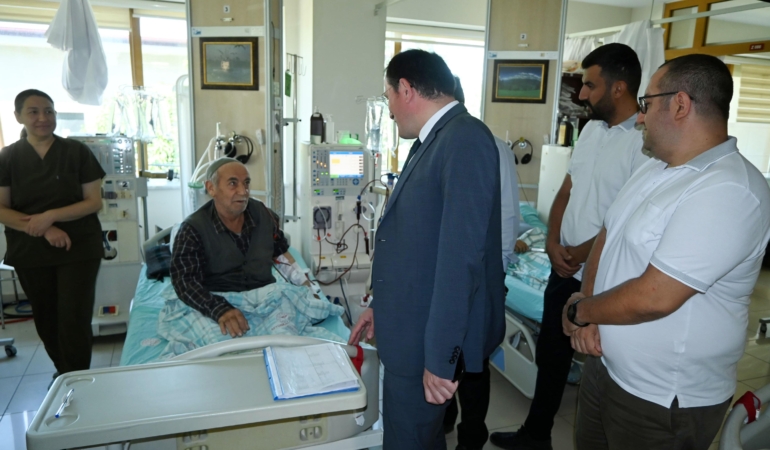 Kaymakam Türker’den hastane ziyareti