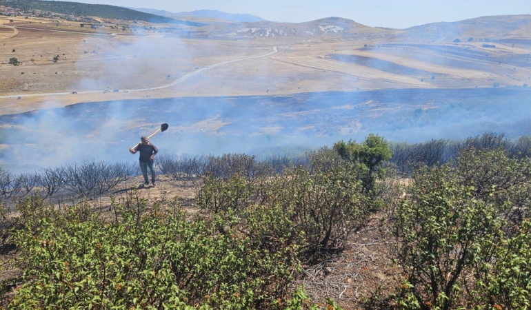 Afyonkarahisar’daki 2 yangın söndürüldü