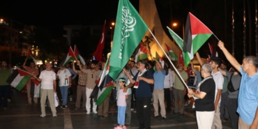 Alanya’da İsrail protestosu