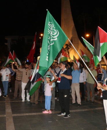 Alanya’da İsrail protestosu