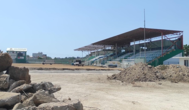 İsmail Ogan Stadyumu’nda tadilat başladı