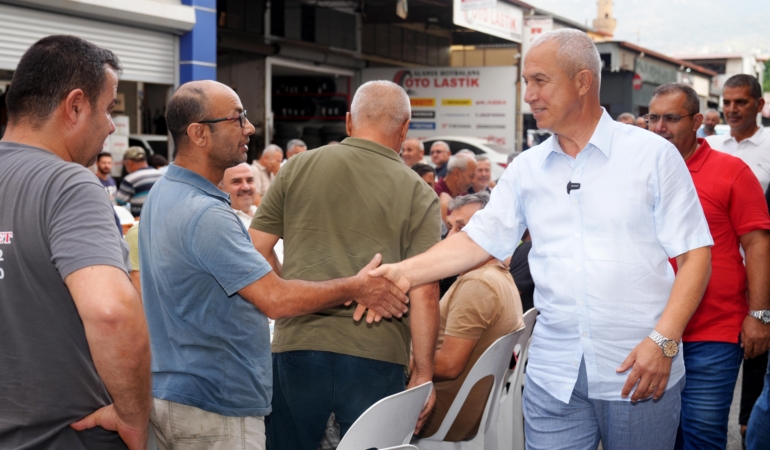 Başkan Özçelik sanayi esnafıyla buluştu