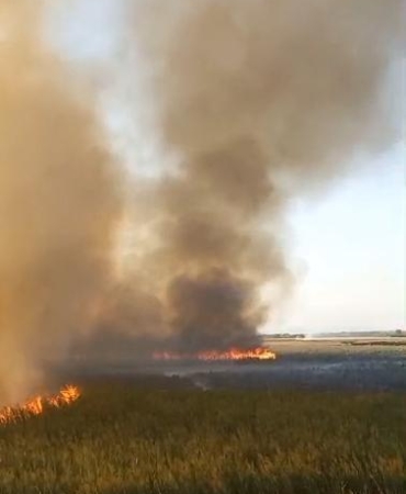 Karamık Gölü’nde yangın