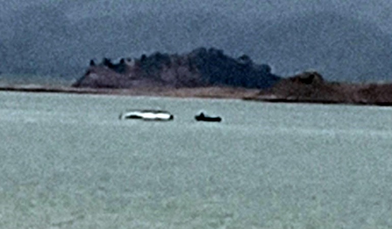 Burdur’da yangın tatbikatı sırasında eğitim uçağı göle düştü