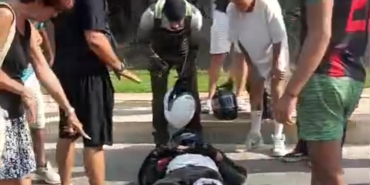 Otomobille motosiklet çarpıştı: 1 yaralı