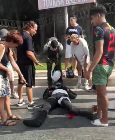 Otomobille motosiklet çarpıştı: 1 yaralı