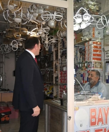 Kaymakam Türker’den esnaf ziyareti