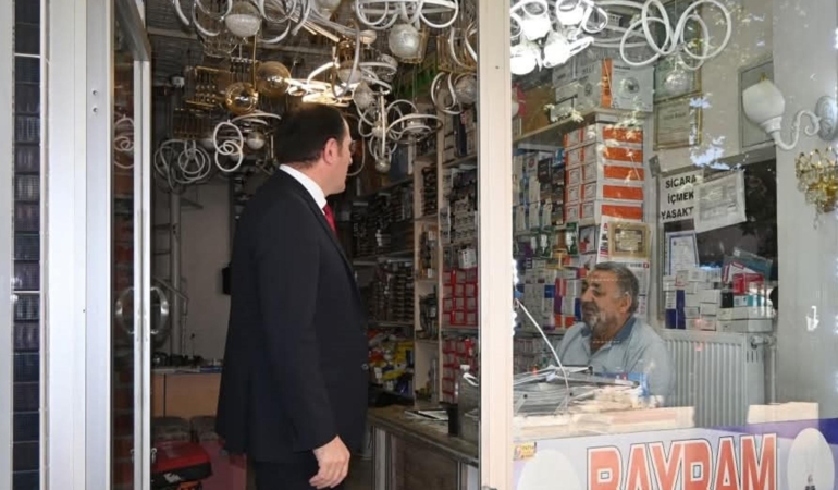 Kaymakam Türker’den esnaf ziyareti