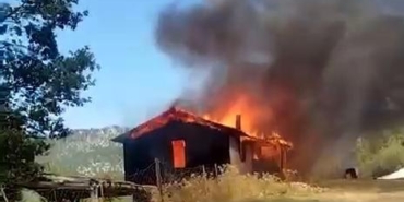 Eğirdir’de ev yangını