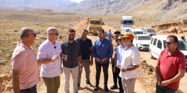Okurcalar Yaylası yolunda çalışma