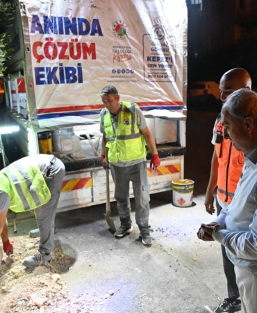 Kepez, ‘Anında Çözüm Ekibi’ ile gece gündüz sahada