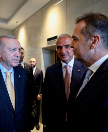 Cumhurbaşkanı Recep Tayyip Erdoğan, Başkan Rıza Perçin’i Kabul Etti