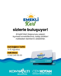 Konyaaltı’ndan Emeklilere İndirimli Destek Kartı!