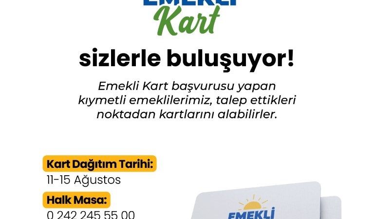 Konyaaltı’ndan Emeklilere İndirimli Destek Kartı!