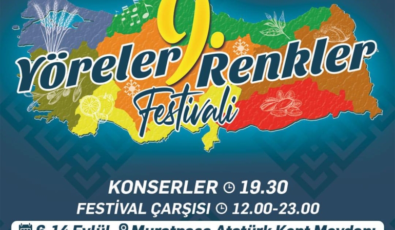 9. Yöreler Renkler Festivali Muratpaşa’da!