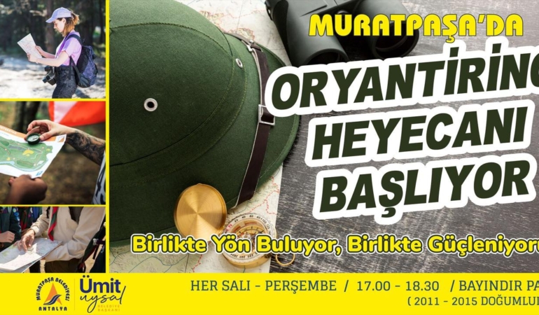 Muratpaşa’da Oryantiring Heyecanı Çocukları Bekliyor!