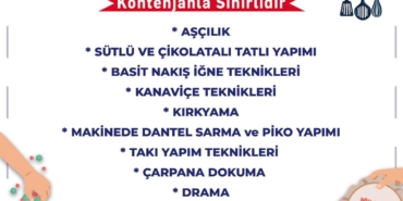 Meslek Edindirme Kursları Kayıtları Başladı!