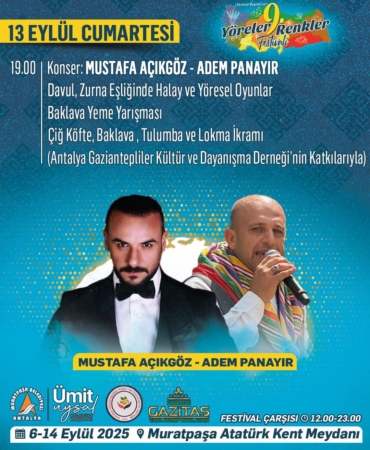 Yöreler Renkler Festivali’nde Coşku Doruğa Çıkıyor!