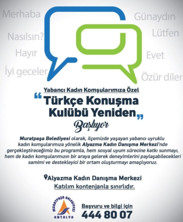 Türkçe Kulübü Yeniden Başlıyor, Katılın!