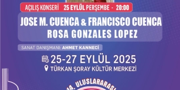 14. Antalya Gitar Festivali’ne Davetlisiniz!