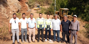 Sapadere’deki bağlantı yolu asfalta hazırlanıyor