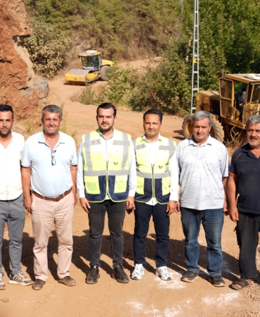 Sapadere’deki bağlantı yolu asfalta hazırlanıyor