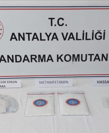 Alanya’da jandarmadan uyuşturucu operasyonu