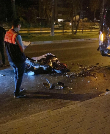 Motosiklet sürücüsü kazada hayatını kaybetti