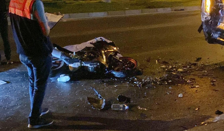 Motosiklet sürücüsü kazada hayatını kaybetti