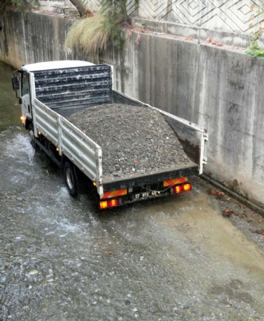 Alanya’da dere temizleme çalışması