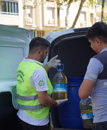 Konyaaltı’nda atık yağlar geri dönüştürülüyor