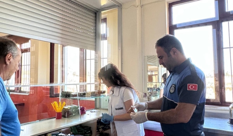 Zabıtadan okul kantinlerinde denetim