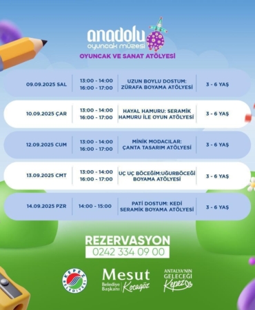 Kepez’de minik eller sanatla buluşuyor