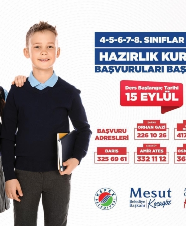 Kepez’in YKS ve Destek Eğitim Kursları 15 Eylül’de başlıyor