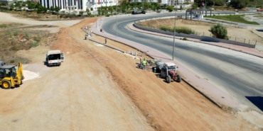 Manavgat’ta cadde düzenleme çalışması