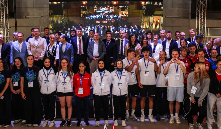 Avrupa Üniversitelerarası Masa Tenisi Şampiyonası’nda açılış töreni