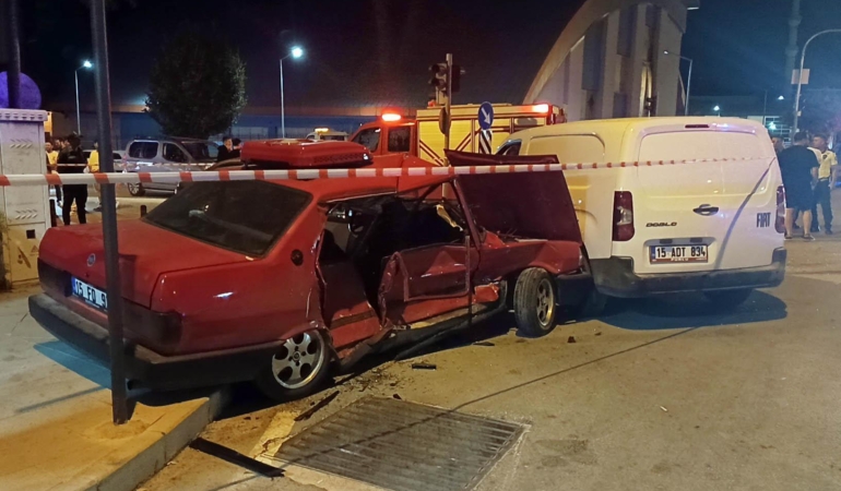 1 kişinin öldüğü kaza kamerada