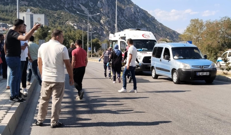 Otomobilin çarptığı bisikletli çocuk yaralandı